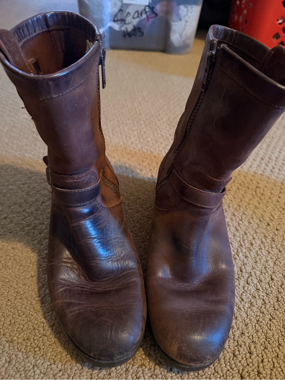 Women’s Maine Woods Brown Leather Mid-Calf Boots